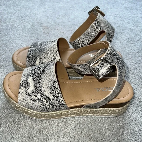 SODA Sandals Espadrille Python - Picture 3 of 7